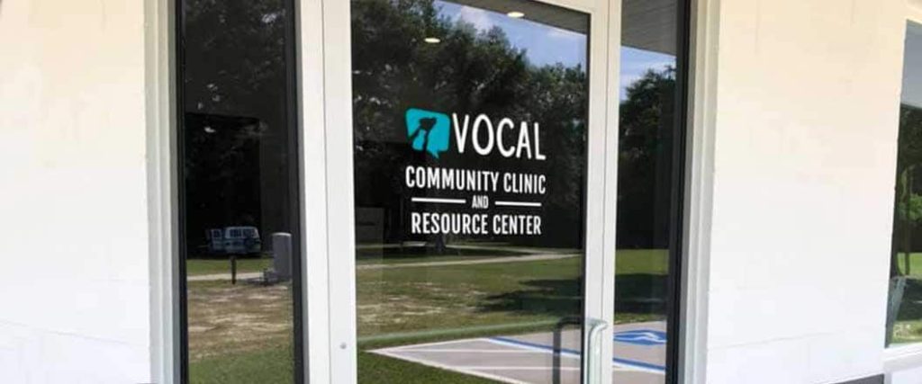 Entrance to the VOCAL Community Clinic and Resource Center
